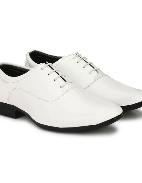 Load image into Gallery viewer, Generic Men&#39;s White Color Patent Leather Material
