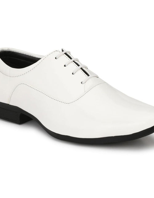 Load image into Gallery viewer, Generic Men&#39;s White Color Patent Leather Material
