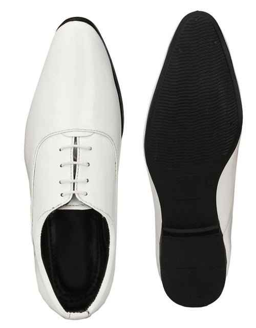 Load image into Gallery viewer, Generic Men&#39;s White Color Patent Leather Material
