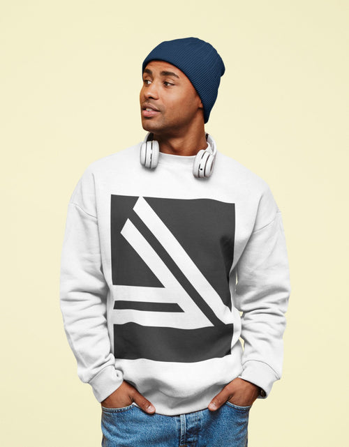 Load image into Gallery viewer, Men&#39;s Double Slanted Logo Crewneck Sweatshirt
