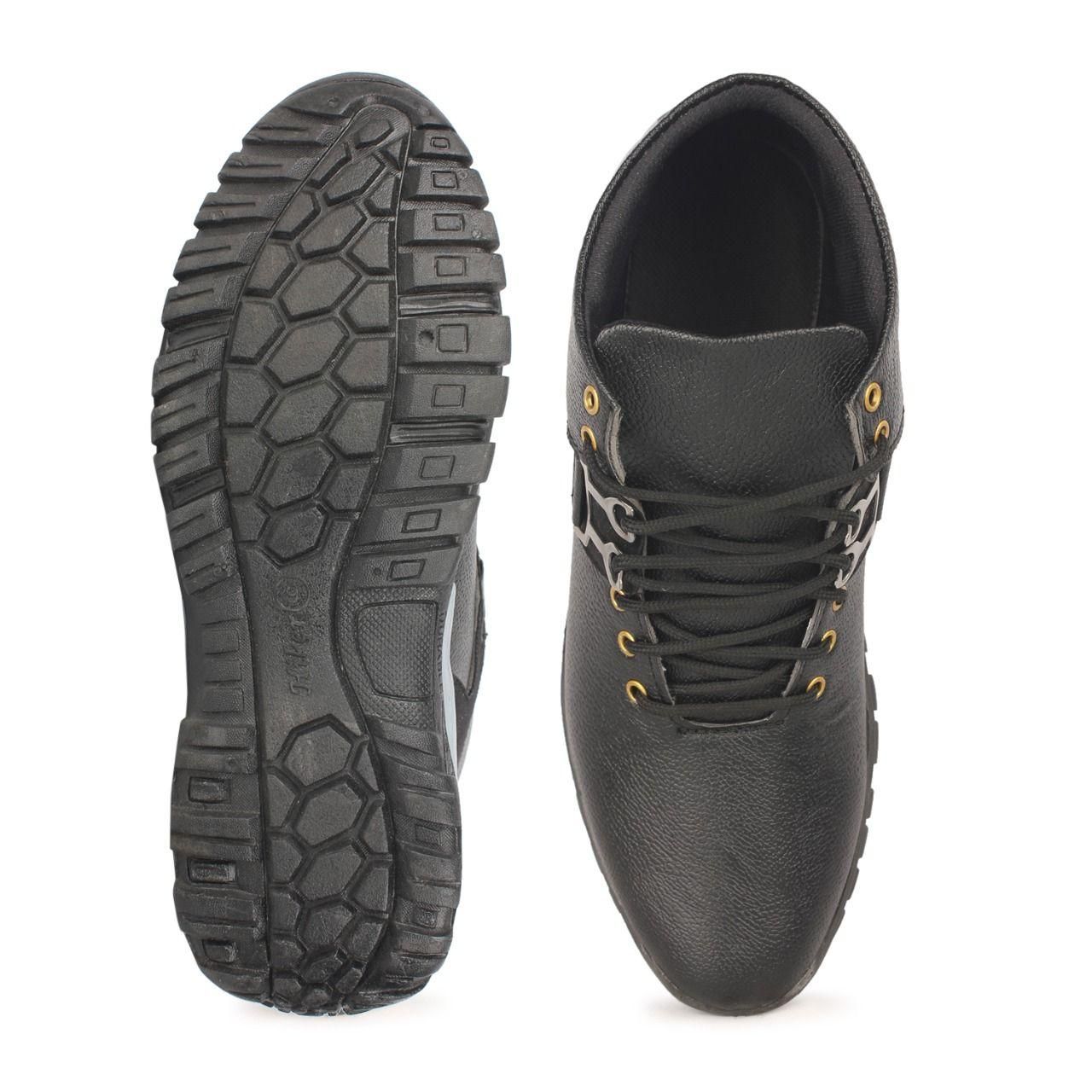 Monex New Latest Black Shoes For Mens