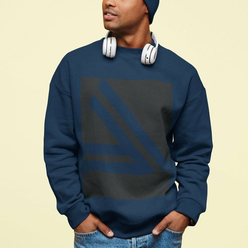 Load image into Gallery viewer, Men&#39;s Double Slanted Logo Crewneck Sweatshirt
