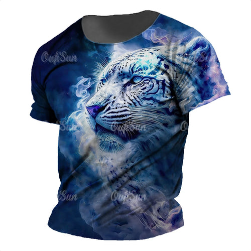 Load image into Gallery viewer, Men&#39;s T-Shirt 3d Animal Print Short-Sleeved O-Neck Top 3d Casual
