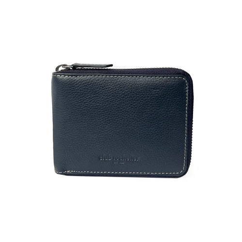 Load image into Gallery viewer, Men&#39;s Full Leather Zipper Around Wallet with Center Wing
