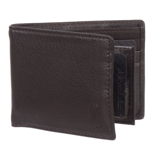 Load image into Gallery viewer, Men&#39;s Leather Slim Fold Wallet
