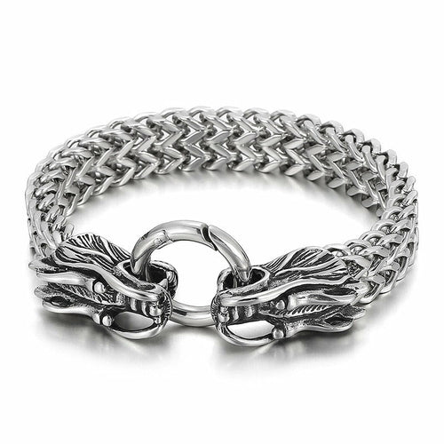 Load image into Gallery viewer, Double Dragon Chain Bracelet
