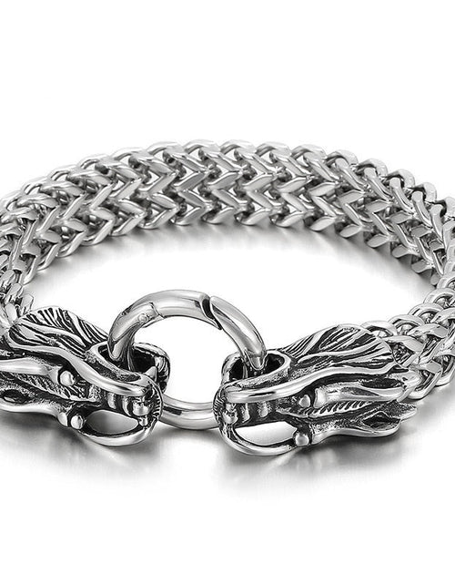 Load image into Gallery viewer, Double Dragon Chain Bracelet
