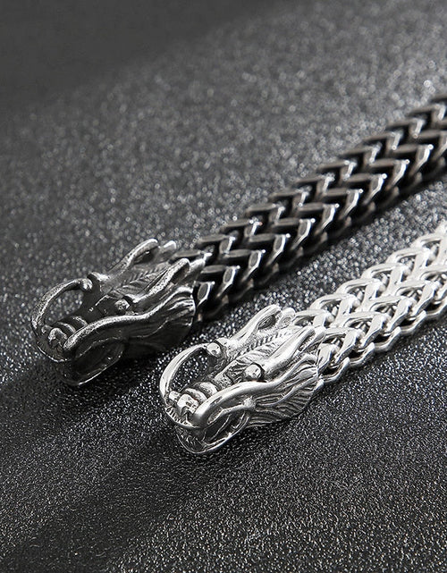 Load image into Gallery viewer, Double Dragon Chain Bracelet
