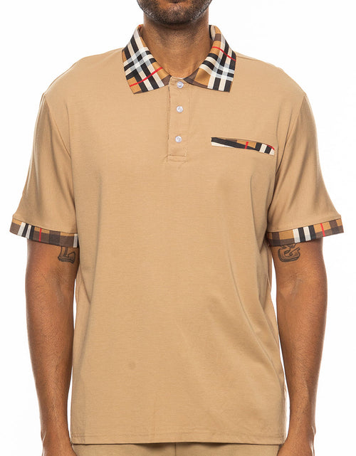 Load image into Gallery viewer, Checkered Detail Polo
