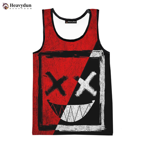 Load image into Gallery viewer, Devil Smiling Face 2023 Fashion Summer Men Tank Tops Sleeveless Spring
