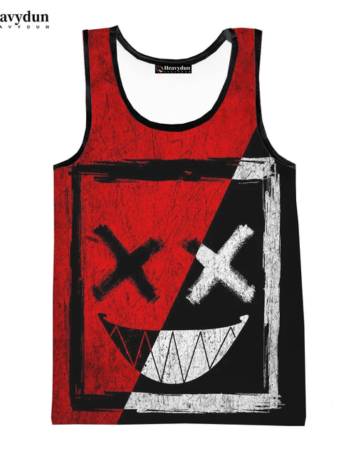 Load image into Gallery viewer, Devil Smiling Face 2023 Fashion Summer Men Tank Tops Sleeveless Spring
