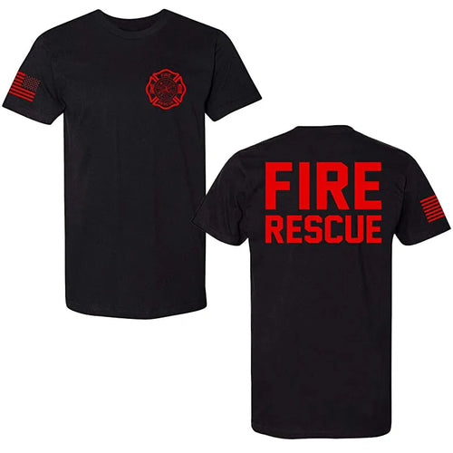 Law Enforcement Tee - Police EMS FBI Fire Rescue Sheriff K-9 Two-Sided