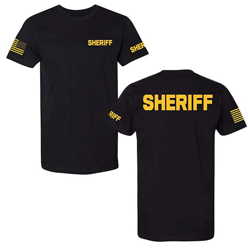 Load image into Gallery viewer, Law Enforcement Tee - Police EMS FBI Fire Rescue Sheriff K-9 Two-Sided
