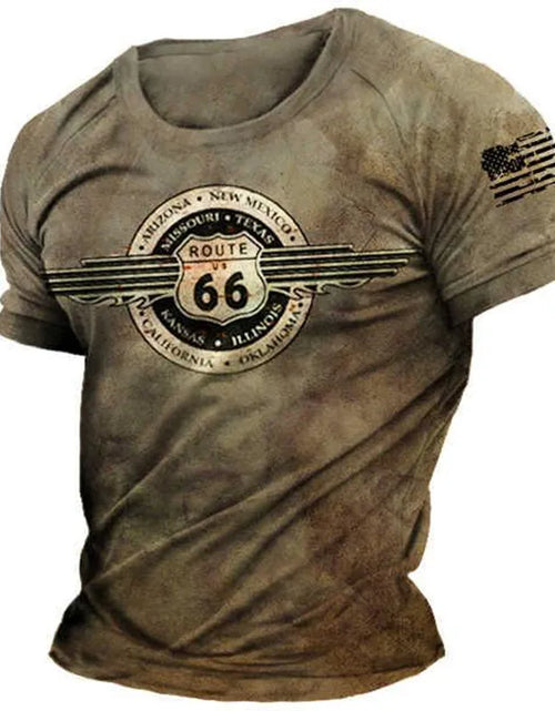 Load image into Gallery viewer, Route 66 3D Print T-shirt Men Women Fashion T-shirt Kids Boy Girl
