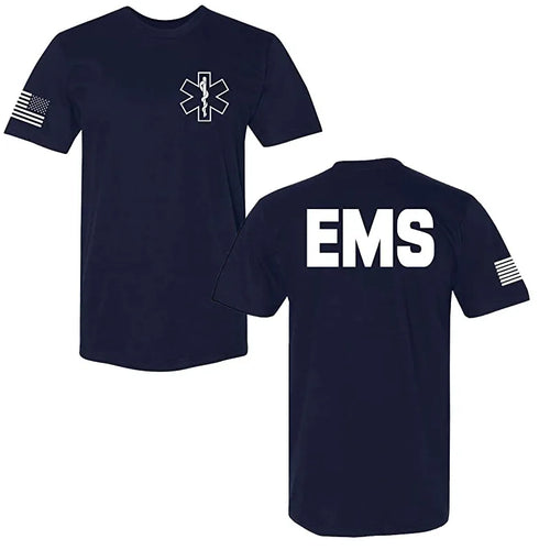 Load image into Gallery viewer, Law Enforcement Tee - Police EMS FBI Fire Rescue Sheriff K-9 Two-Sided
