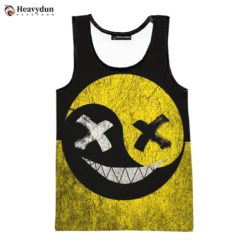 Load image into Gallery viewer, Devil Smiling Face 2023 Fashion Summer Men Tank Tops Sleeveless Spring
