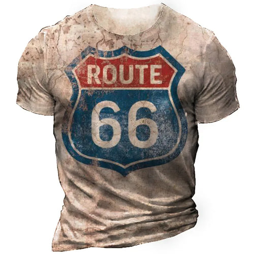 Load image into Gallery viewer, Route 66 3D Print T-shirt Men Women Fashion T-shirt Kids Boy Girl
