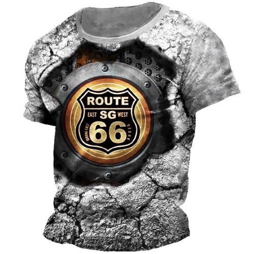 Load image into Gallery viewer, Route 66 3D Print T-shirt Men Women Fashion T-shirt Kids Boy Girl
