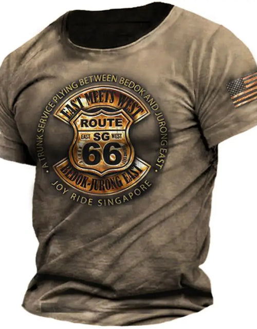 Load image into Gallery viewer, Route 66 3D Print T-shirt Men Women Fashion T-shirt Kids Boy Girl
