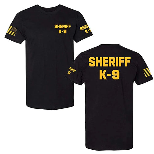 Load image into Gallery viewer, Law Enforcement Tee - Police EMS FBI Fire Rescue Sheriff K-9 Two-Sided
