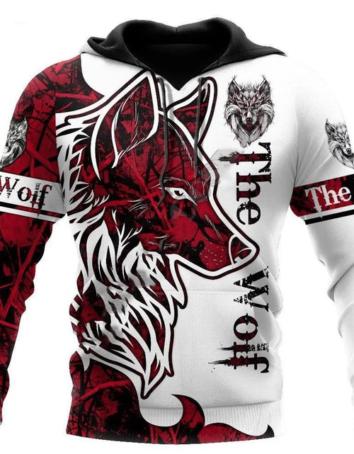 Load image into Gallery viewer, New Wolf Hooded Sweatshirts Men&#39;s Clothing Casual With 3D Printed Long
