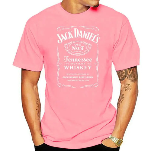 t shirt  Whiskey Whisky T-shirt Mens Round Neck Short Sleeves Cotton