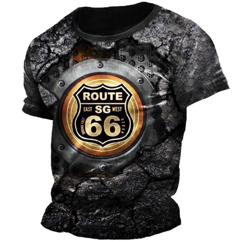 Load image into Gallery viewer, Route 66 3D Print T-shirt Men Women Fashion T-shirt Kids Boy Girl
