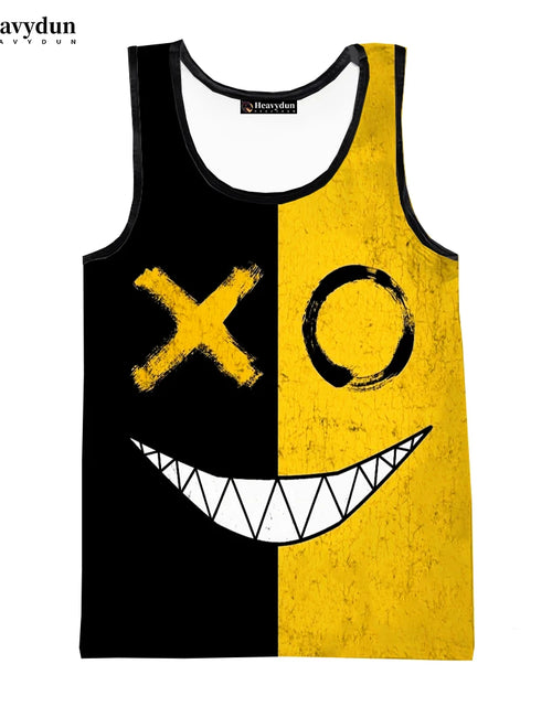 Load image into Gallery viewer, Devil Smiling Face 2023 Fashion Summer Men Tank Tops Sleeveless Spring
