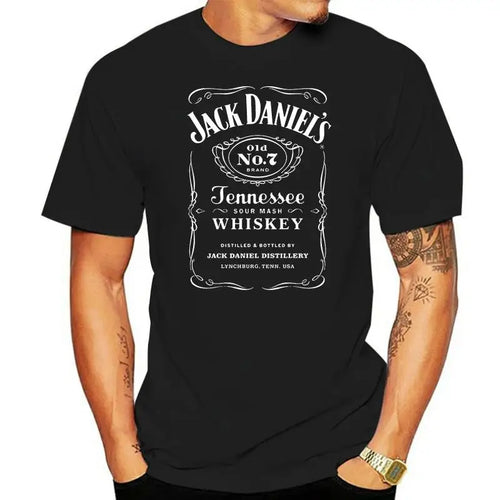 t shirt  Whiskey Whisky T-shirt Mens Round Neck Short Sleeves Cotton