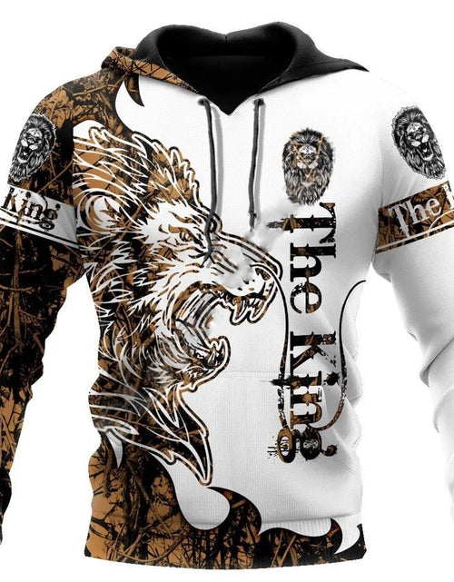 Load image into Gallery viewer, New Wolf Hooded Sweatshirts Men&#39;s Clothing Casual With 3D Printed Long
