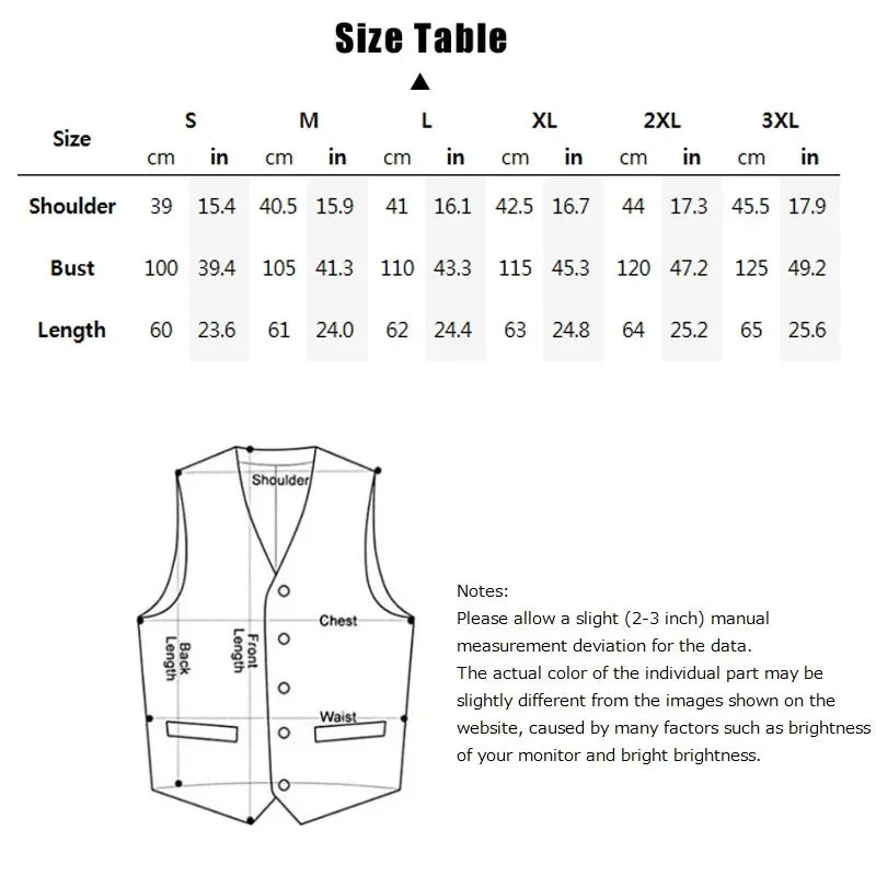 Men's Retro Suit Vest Fashion Plaid Lapel Single-breasted Waistcoat