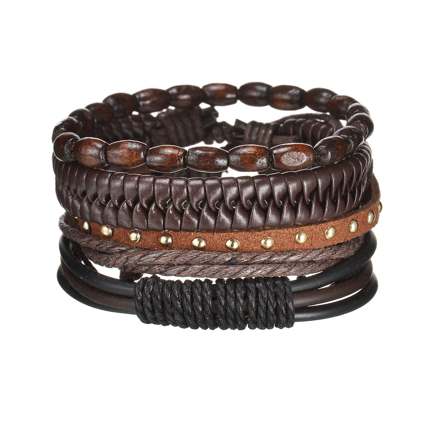 Mens Modern Multilayered Bracelet