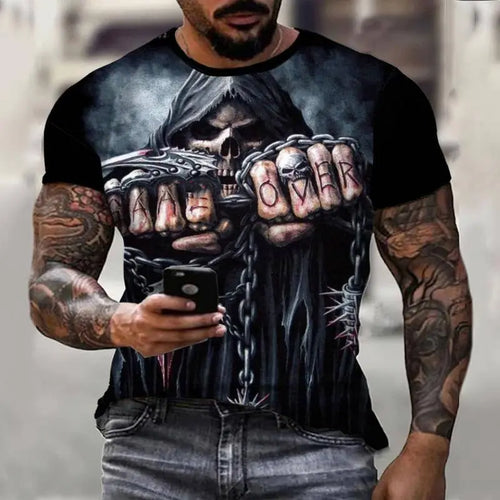 Load image into Gallery viewer, 2022 Men&#39;s Skull Tshirt 3D Printed Skull Graphic T-shirts For Men
