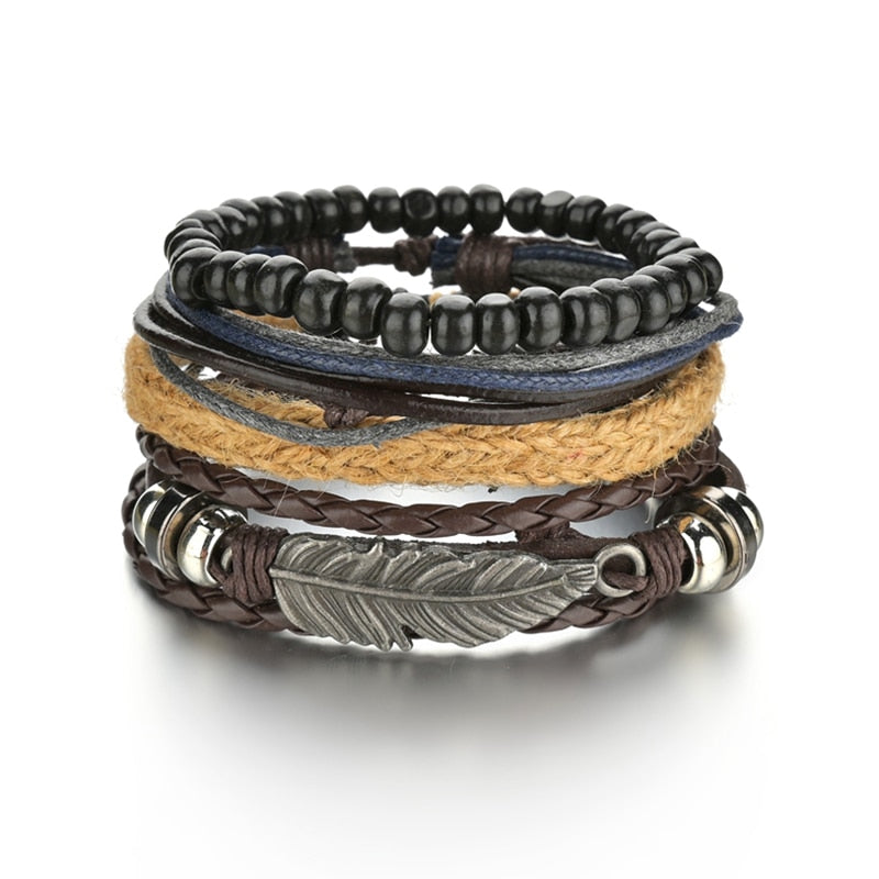 Mens Modern Multilayered Bracelet