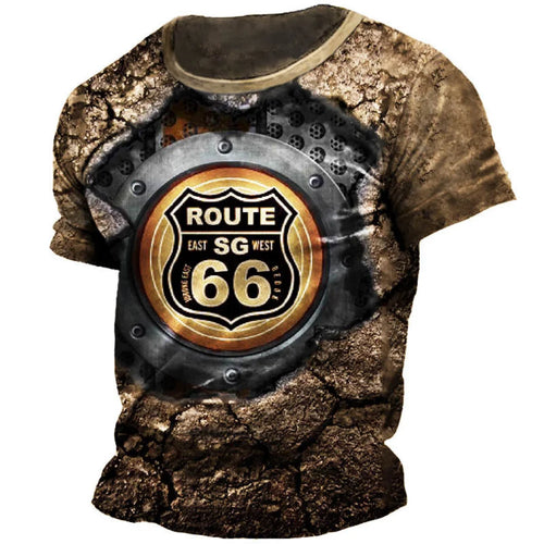 Load image into Gallery viewer, Route 66 3D Print T-shirt Men Women Fashion T-shirt Kids Boy Girl
