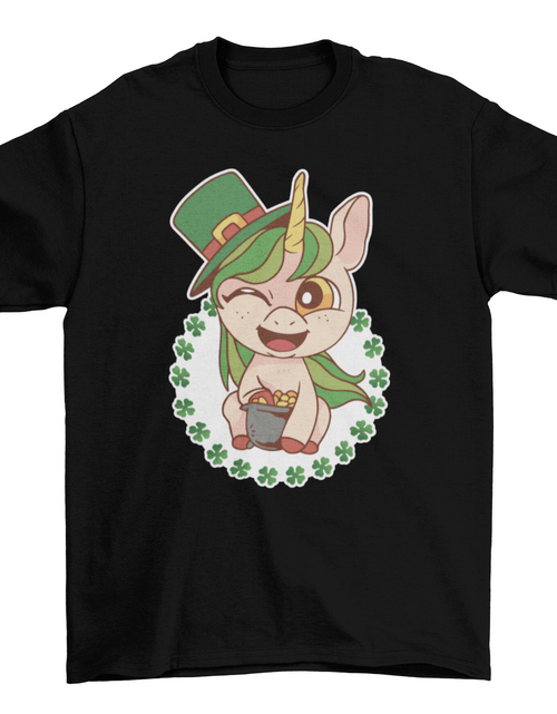 Load image into Gallery viewer, St. Patrick&#39;s Unicorn T-shirt
