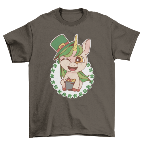 Load image into Gallery viewer, St. Patrick&#39;s Unicorn T-shirt
