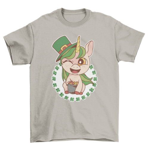 Load image into Gallery viewer, St. Patrick&#39;s Unicorn T-shirt
