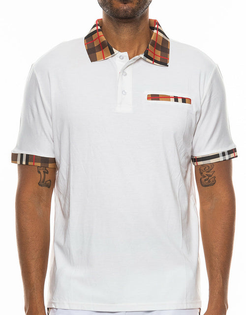 Load image into Gallery viewer, Checkered Detail Polo
