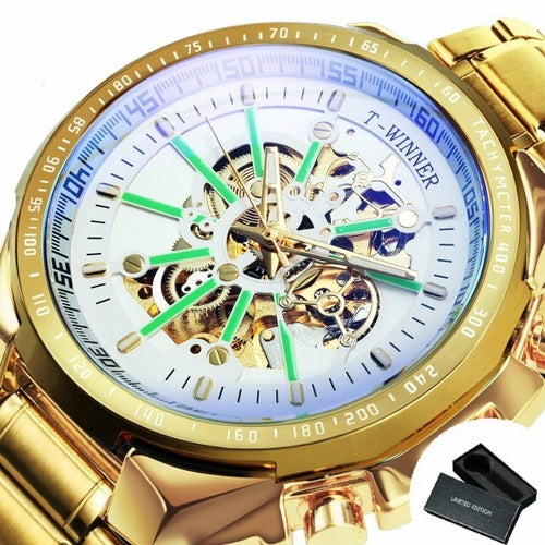 Load image into Gallery viewer, Automatic Watches Mens Gold Watch Men Luxury Watches Top Brand
