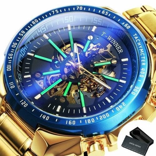 Load image into Gallery viewer, Automatic Watches Mens Gold Watch Men Luxury Watches Top Brand
