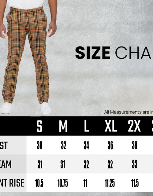 Load image into Gallery viewer, Plaid Slim Fit Trouser Pants
