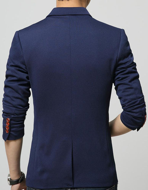 Load image into Gallery viewer, Mens One Button Slim Fit Blazer
