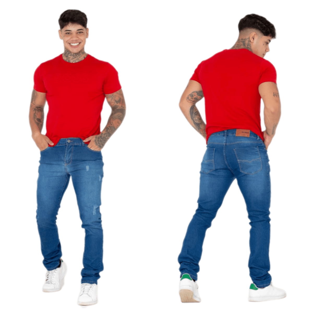 Kit with 3 Men's Skinny Jeans