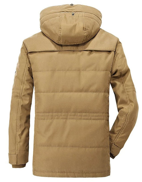 Load image into Gallery viewer, Mens Hooded Winter Parka Coat with Inner Fleece
