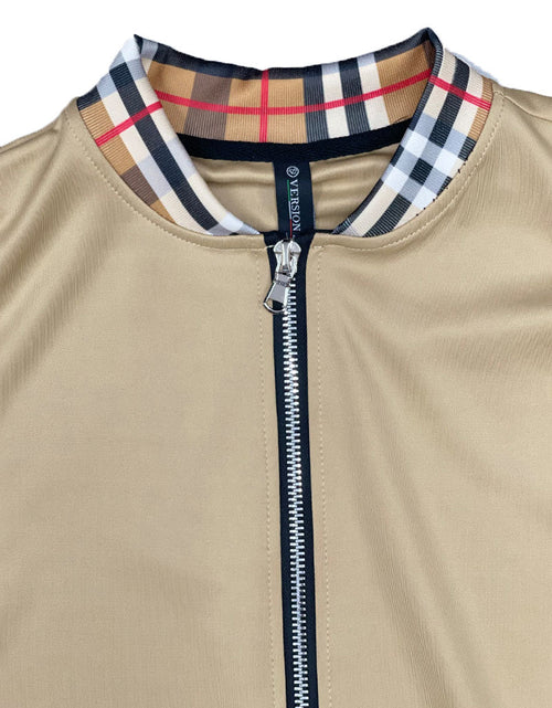 Load image into Gallery viewer, Checkered Detail Track Jacket Set
