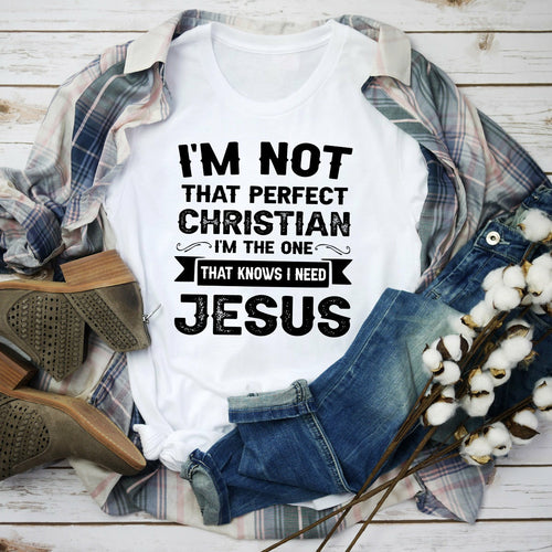 Load image into Gallery viewer, I&#39;m Not That Perfect Christian T-Shirt
