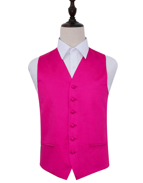 Load image into Gallery viewer, Plain Satin Waistcoat - Hot Pink, 50&#39;
